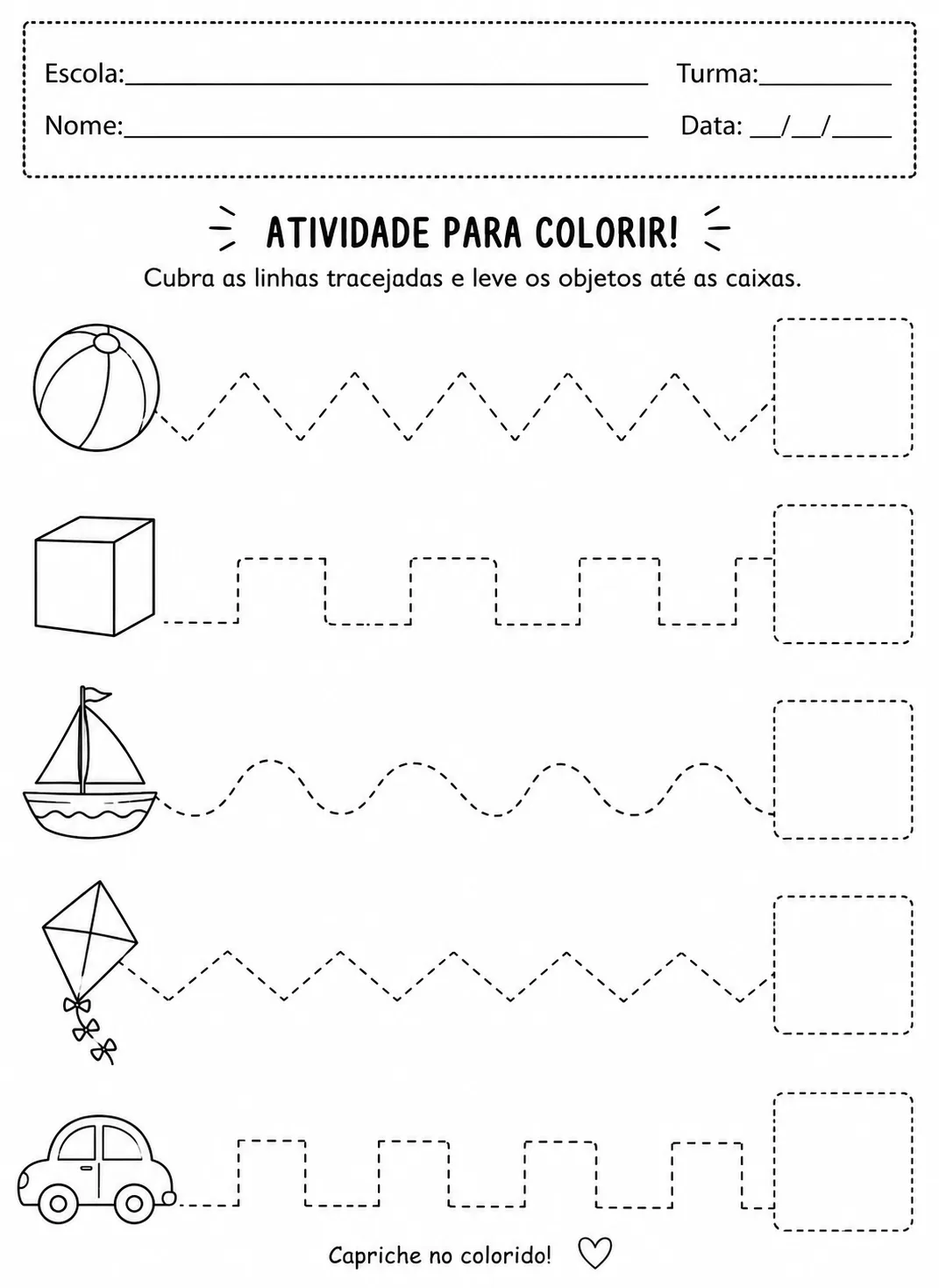 Desenhos E Atividades De Pontos Para Preencher E Pintar para imprimir