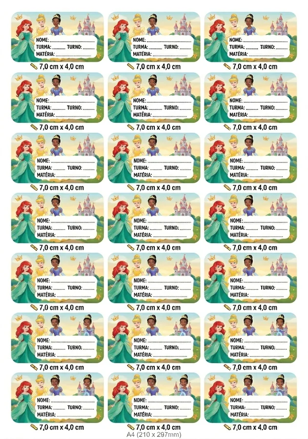 Etiquetas escolares dinossauro para imprimir