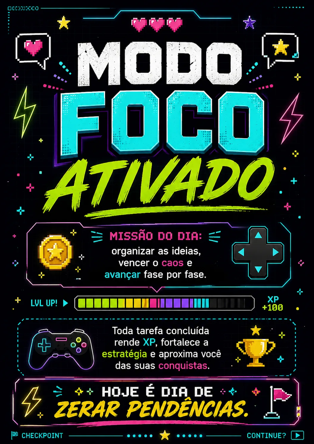 Placa Para Escritorio Estilo Gamer Modo Foco Ativado Impressão A4 para imprimir
